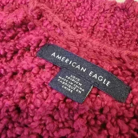 American Eagle Outfitters Women Open Cable Knit Sweater - Picture 6 of 7